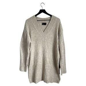 ASOS Long Sleeve V Neck Sweater Dress